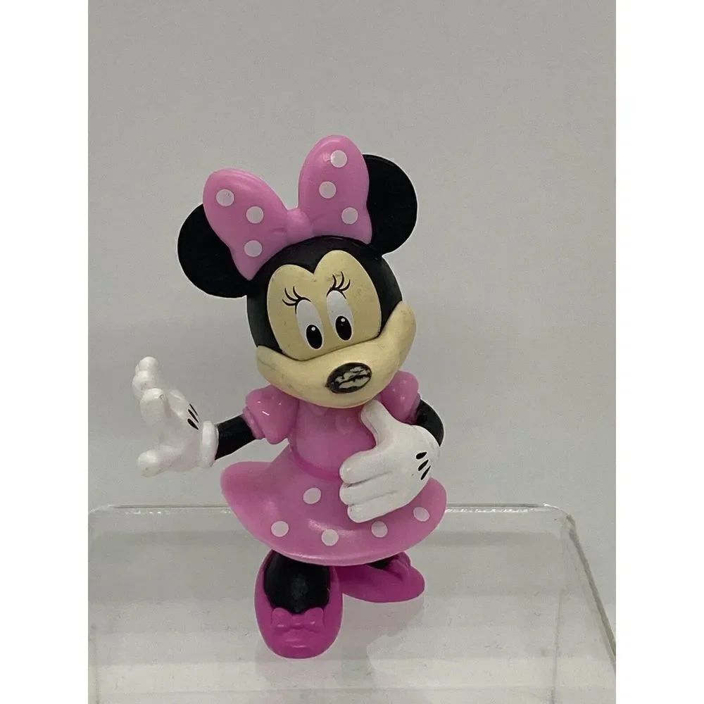 DISNEY MINNIE MOUSE 3.25” FIGURE CAKE TOPPER Pink Toy
